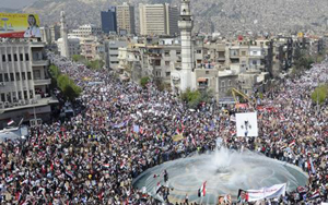 Nhiều người biểu tình tại các thành phố ở Syria